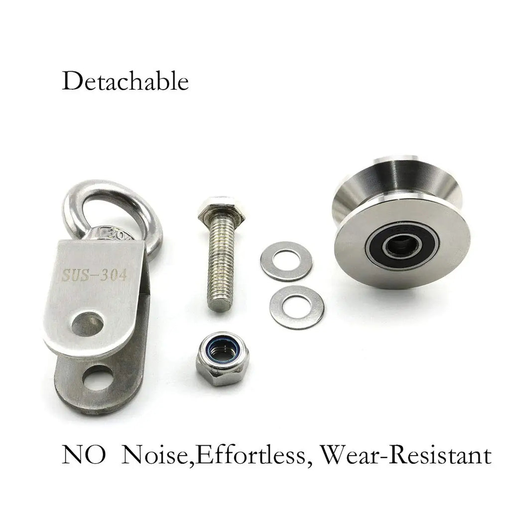 304 Stainless Steel Swivel Pulley – 350KG Heavy Duty Duplex Bearing Swivel Pulley Block Richie's