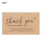 Kraft Paper Thank You Cards for Small Business – 30 Pack Thank You Cards Richie's type 1