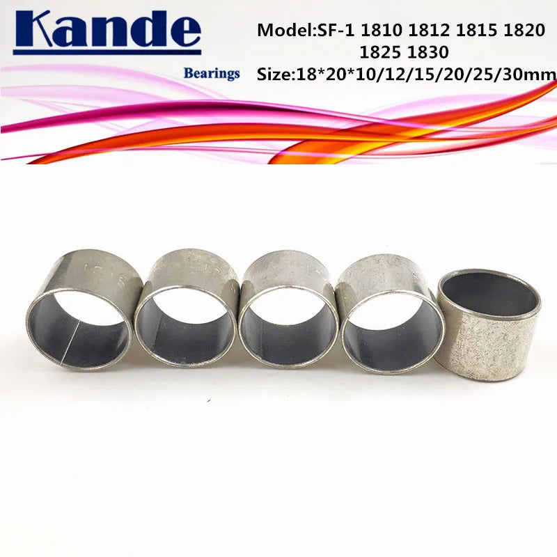 SF-1 Self Lubricating Sleeve Bearing Bushing 18x20mm 6 Sizes Sleeve Bearing Bushing Richie's