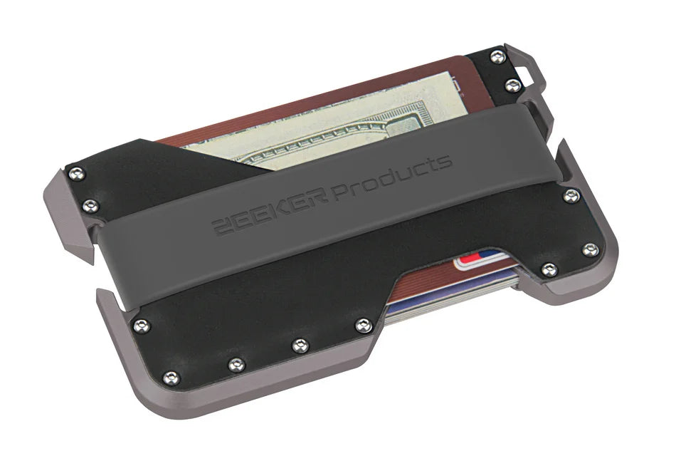 ZEEKER RFID Blocking Aluminum Leather Minimalist Card Wallet RFID Card Wallet Richie's as picture 2