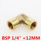 90° Brass Elbow Pipe Fitting F×F 1/8" 1/4" 3/8" 1/2" Thread Brass Pipe Fitting Richie's 02 Female x Female
