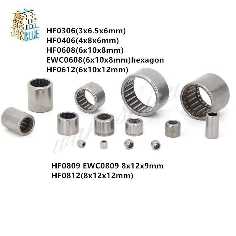 One-Way Needle Roller Bearings HF0306–HF0612 | 2 or 10 Pcs Needle Roller Bearing Richie's HF0812(8x12x12mm) 10Pcs