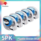 Dymo LetraTag Compatible Label Tapes 91331 for Phomemo P12 5-Pack