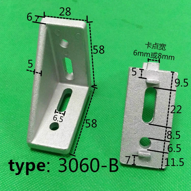 JARBLUE 30x60 Corner Clamps for 3030 Aluminium Profile – 5/10Pcs Corner Profile Clamps Richie's