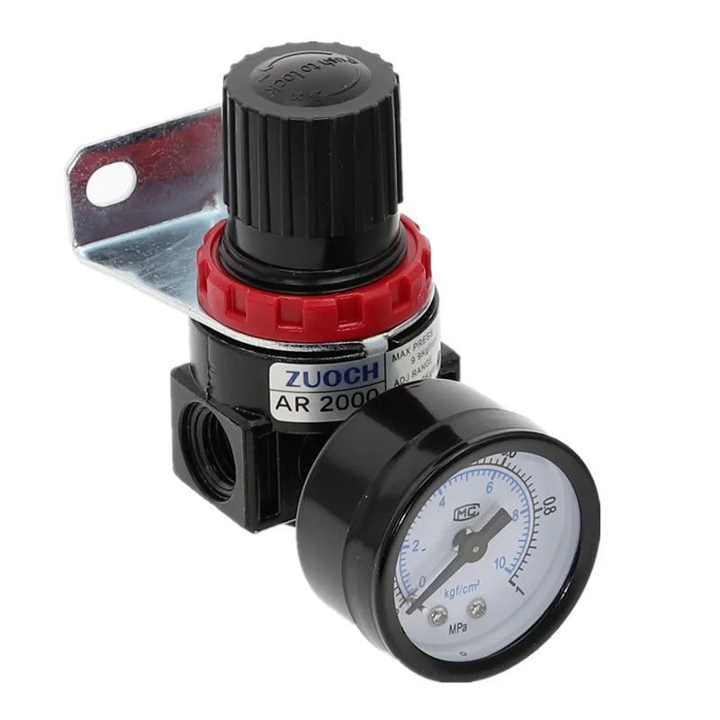 AR2000 1/4" BSP Air Compressor Pressure Regulator Valve Pneumatic Pressure Regulator Richie's AR2000 10MM China Mainland