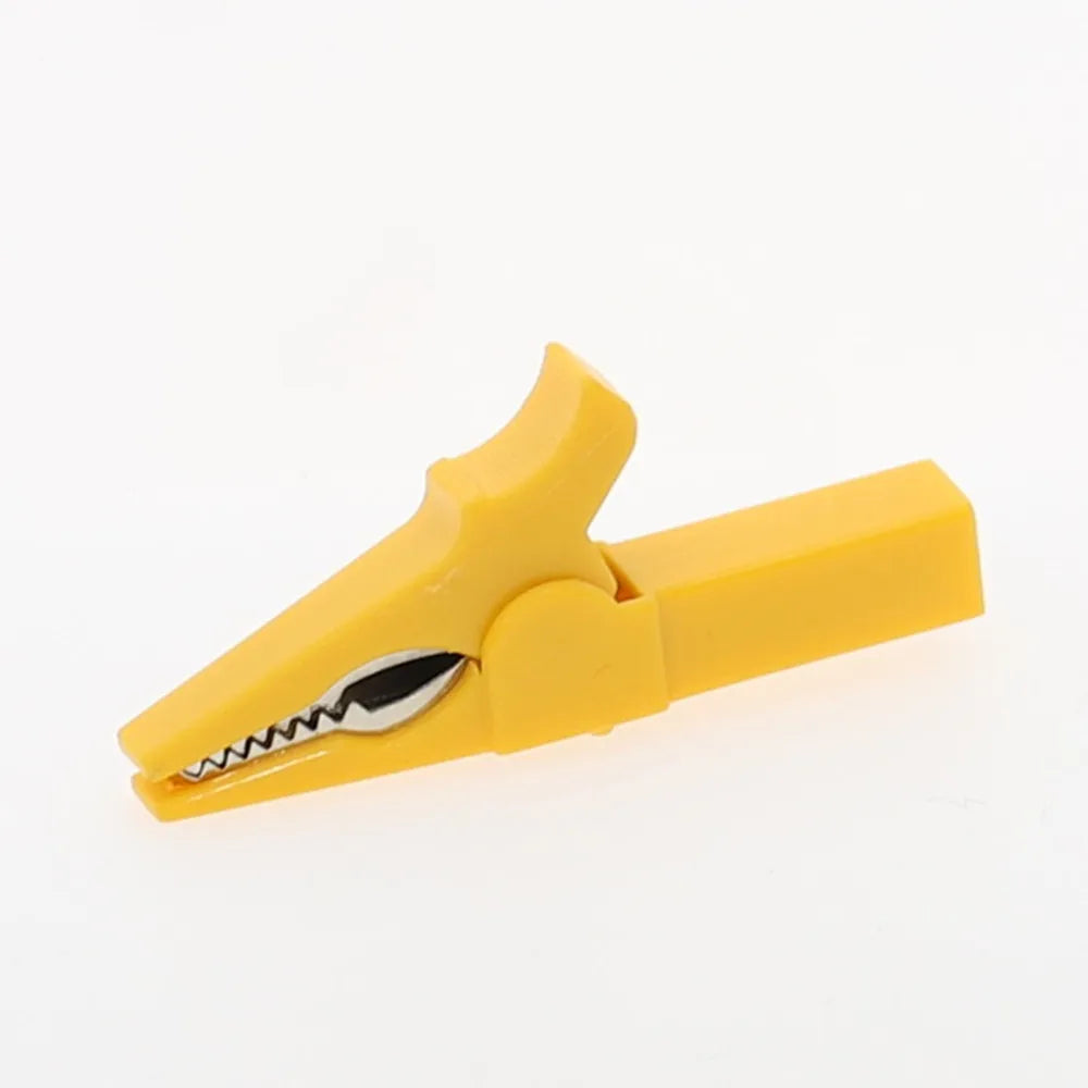 55mm HV Alligator Clip for 4mm Banana Plug Multimeter Probes Test Clip Accessory Richie's YELLOW