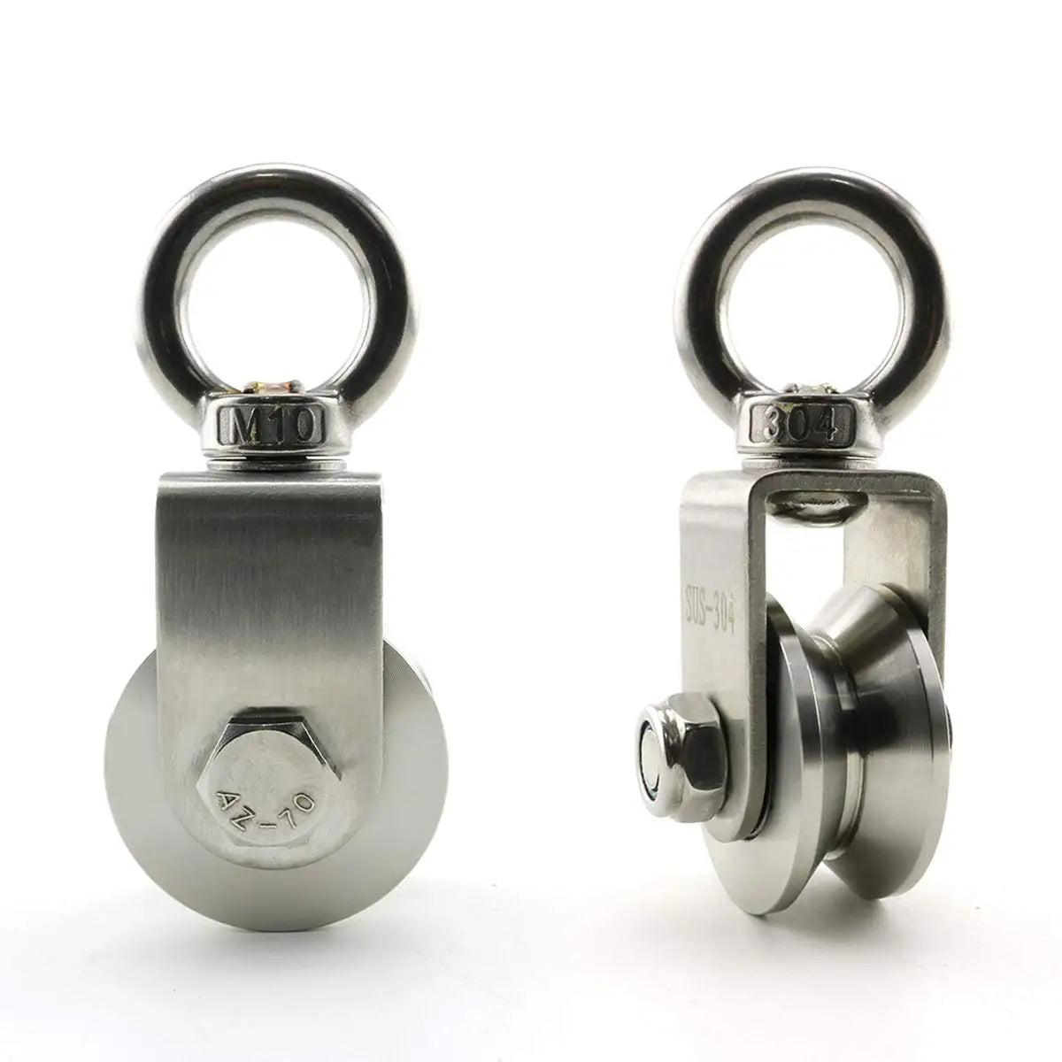 304 Stainless Steel Swivel Pulley – 350KG Heavy Duty Duplex Bearing Swivel Pulley Block Richie's