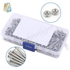 600Pcs M3 Stainless Steel Hex Socket Button Head Screws Nuts Kit Screw & Nut Kit Richie's