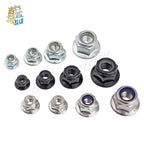 Hex Flange Nylon Insert Lock Nuts M3–M12 | Stainless & Carbon Nylon Lock Nuts Richie's