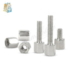 10pcs Brass Nickel-Plated #4-40 Hex Standoff Male-Female PCB Spacer PCB Hex Standoff Richie's
