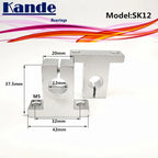 SK12 12mm Linear Shaft Support 4pcs – Kande Bearings 3D Printer Linear Shaft Support Richie's