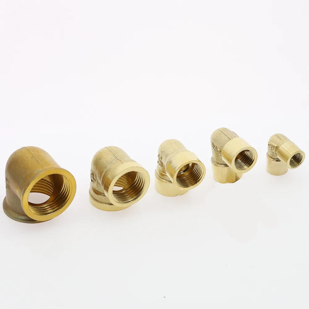 90° Brass Elbow Pipe Fitting F×F 1/8" 1/4" 3/8" 1/2" Thread Brass Pipe Fitting Richie's