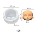 3D Baby Face Silicone Mold – DIY Doll Modification Clay Tool Silicone Craft Mold Richie's 10
