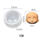 3D Baby Face Silicone Mold – DIY Doll Modification Clay Tool Silicone Craft Mold Richie's 10