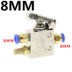 TAC2-31P 2-Position 3-Way Roller Lever Pneumatic Valve 1/8" Pneumatic Valve Richie's TAC2-31P-34C-PC8MM