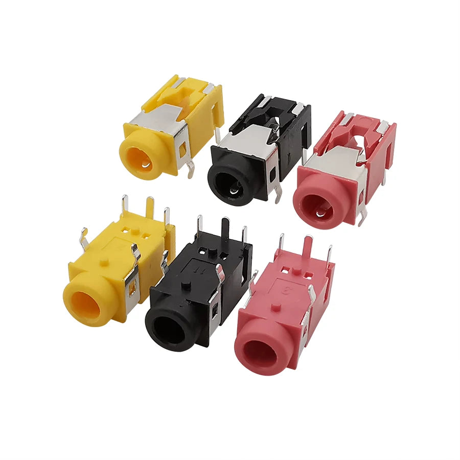 PJ-322 3.5mm 5-Pin Female PCB Audio Jack Connector 10/20 Pcs PCB Audio Connector Richie's