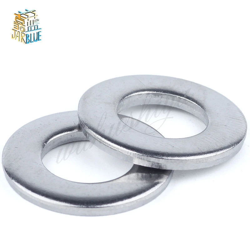 GB97 A2 304 Stainless Steel Flat Washers M1.6–M24 | 1/50/100pcs Stainless Steel Washers Richie's