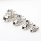 SS304 Stainless Steel Tee Pipe Fitting | BSP Female 1/8"–1/2" Tee Pipe Fitting Richie's