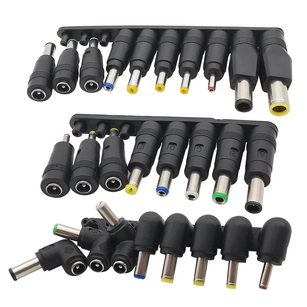 DC Power Jack Adapter Set 5.5x2.1mm Female to Multi Male Tips DC Power Adapter Richie's