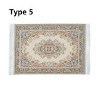 Miniature Turkish Style Dollhouse Carpet – Mini Woven Rug Dollhouse Miniature Rug Richie's -type 5