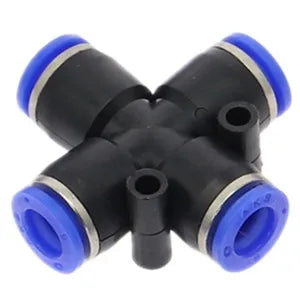 Push-In Y-Shape 3-Way Pneumatic Fitting 4mm–12mm Air Hose Pneumatic Tube Fitting Richie's PZA 8mm