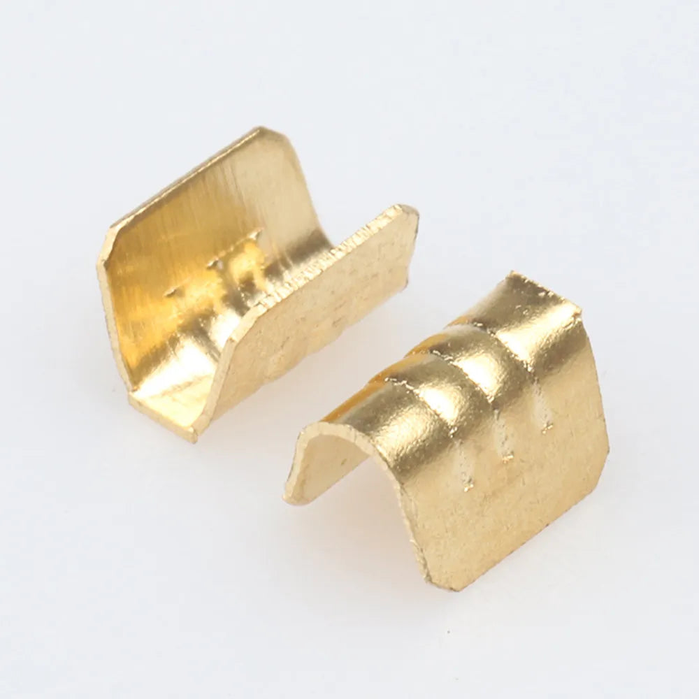100pcs U-Shaped Brass Crimp Terminals DJ454T 0.5–1.5mm² Crimp Terminal Connectors Richie's