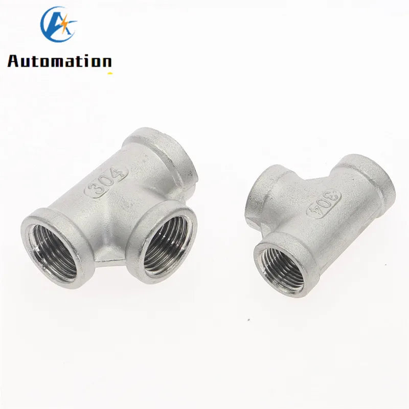 SS 304 Stainless Steel 3-Way Tee Adapter Female BSP Fitting Pipe Tee Fitting Richie's