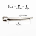 304 Stainless Steel U-Type Spring Cotter Hair Pins M1–M10 Cotter Pin Clips Richie's