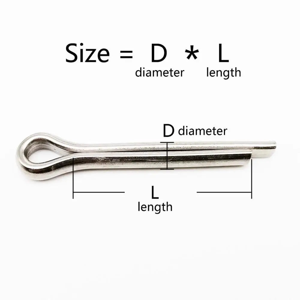 304 Stainless Steel U-Type Spring Cotter Hair Pins M1–M10 Cotter Pin Clips Richie's