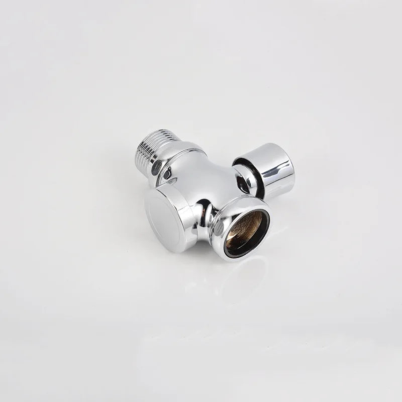 Brass 4-Way Squat Toilet Flush Valve 1 Inch Hand Press Toilet Flush Valve Richie's