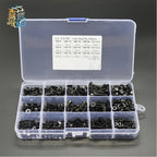 440pcs M3 M4 M5 Hex Socket Flat Head Screws & Nuts Kit Screw & Nut Kit Richie's 440pcs Mix