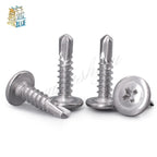 50pcs M4.2 Self-Drilling Countersunk Screws 410 Stainless Steel Self-Drilling Screws Richie's