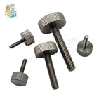 5pcs Stainless Steel Knurled Thumb Screws M3 M4 M5 Flat Head Thumb Screws Richie's