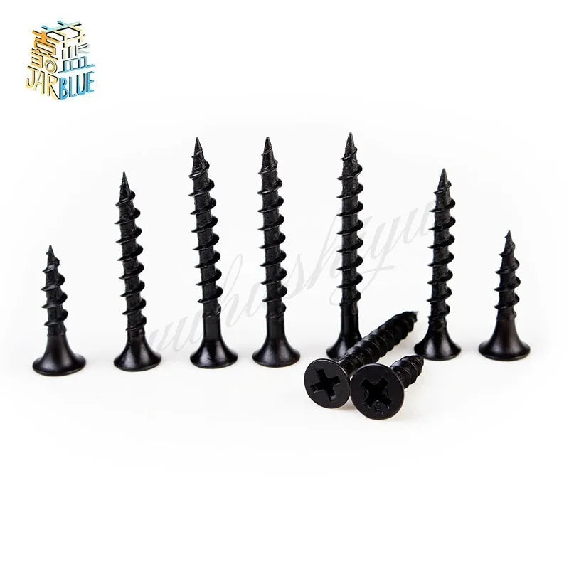 M4 Black Carbon Steel Phillips Self-Tapping Screws 20/50pk Self-Tapping Screws Richie's