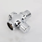 Brass 4-Way Squat Toilet Flush Valve 1 Inch Hand Press Toilet Flush Valve Richie's