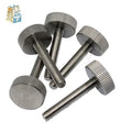 5pcs Stainless Steel Knurled Thumb Screws M3 M4 M5 Flat Head Thumb Screws Richie's M5 20mm