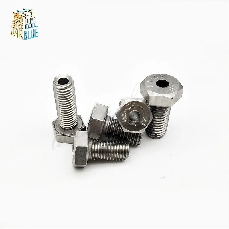 M4 M5 M6 304 Stainless Steel Hollow Hex Head Screw Bolts 8-30mm Hollow Hex Bolt Richie's m5x10(Hole 2.5mm)