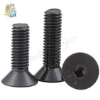 M6 M8 M10 M12 Grade 10.9 Black Countersunk Hex Machine Screws Machine Screws Richie's M8 x 70(5pieces)