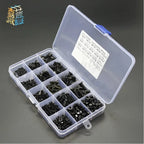 440pcs M3 M4 M5 Hex Socket Flat Head Screws & Nuts Kit Screw & Nut Kit Richie's