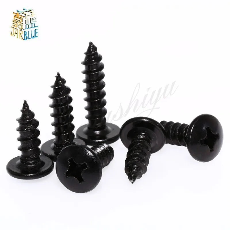 M3 M4 M5 Black Truss Head Phillips Self-Tapping Screws 25–50pc Self-Tapping Screws Richie's M4 50pcs 30mm