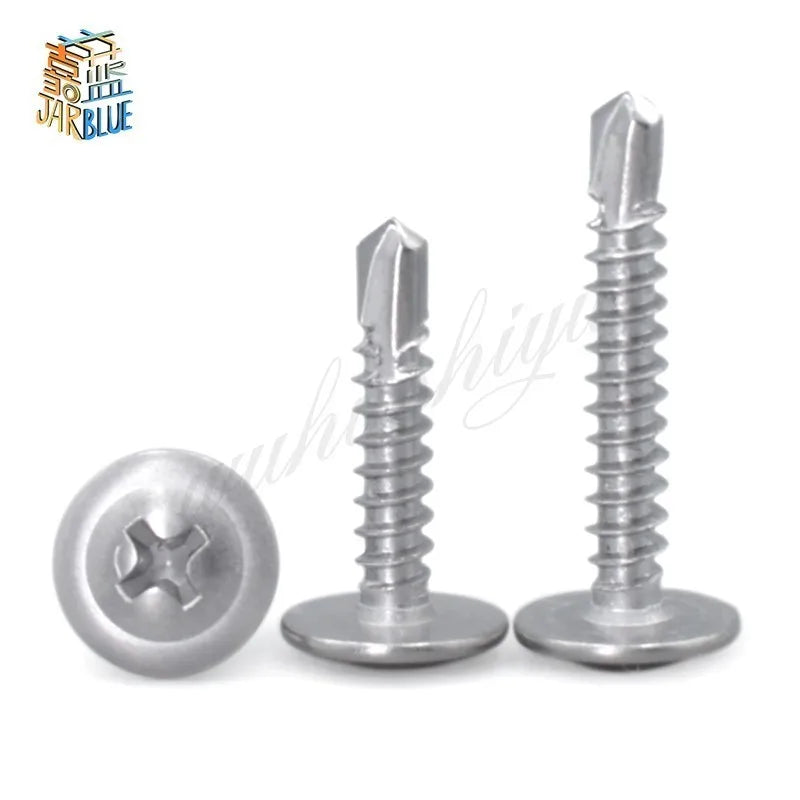 50pcs M4.2 Self-Drilling Countersunk Screws 410 Stainless Steel Self-Drilling Screws Richie's m4.2 45mm