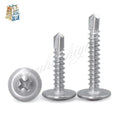 50pcs M4.2 Self-Drilling Countersunk Screws 410 Stainless Steel Self-Drilling Screws Richie's m4.2 45mm