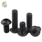 10pcs UNC Grade 10.9 Black Hex Socket Mushroom Head Bolts Hex Socket Bolts Richie's
