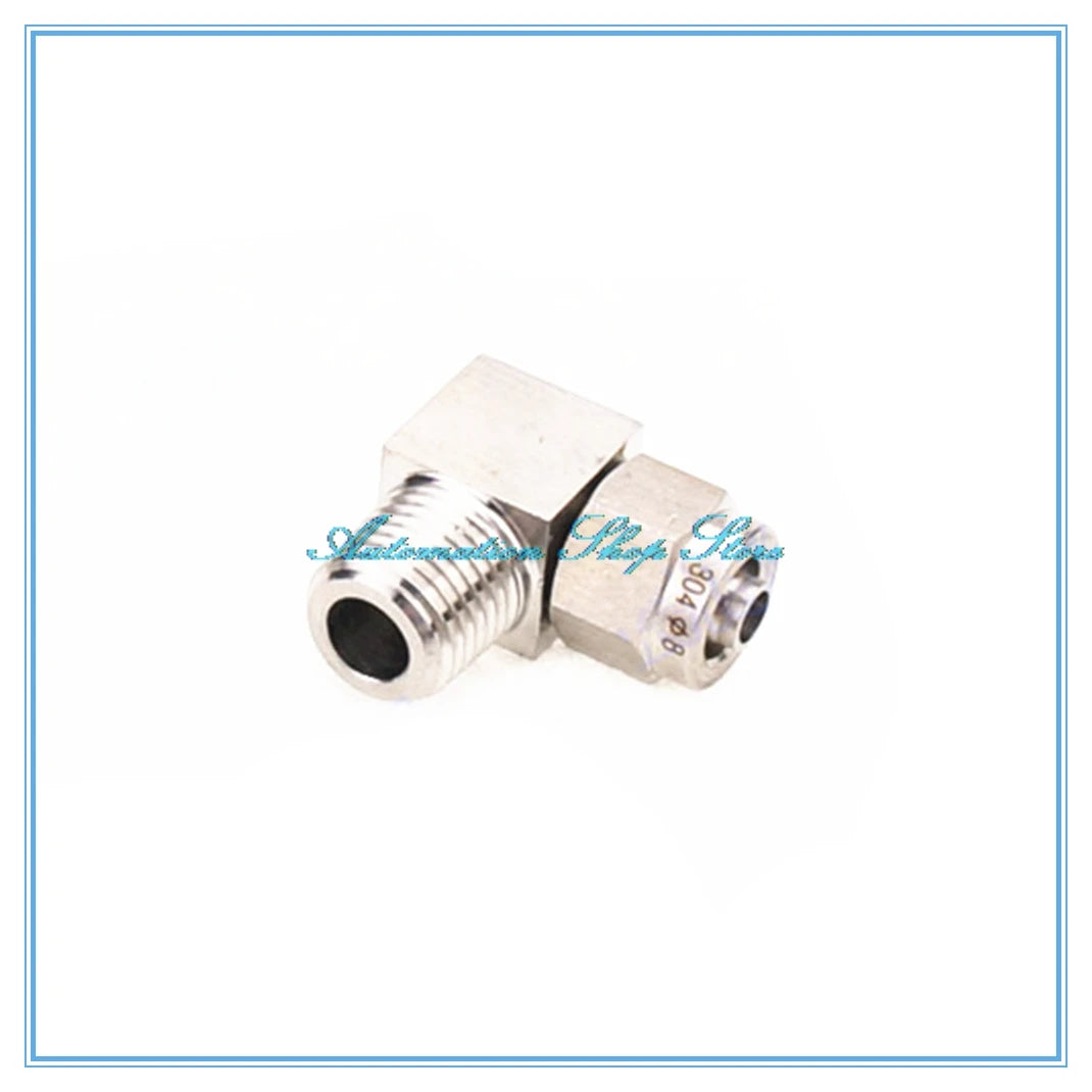 SS304 Stainless Steel 90° Elbow Pipe Fitting – Male Thread Pipe Elbow Fitting Richie's 8mm 1/2"