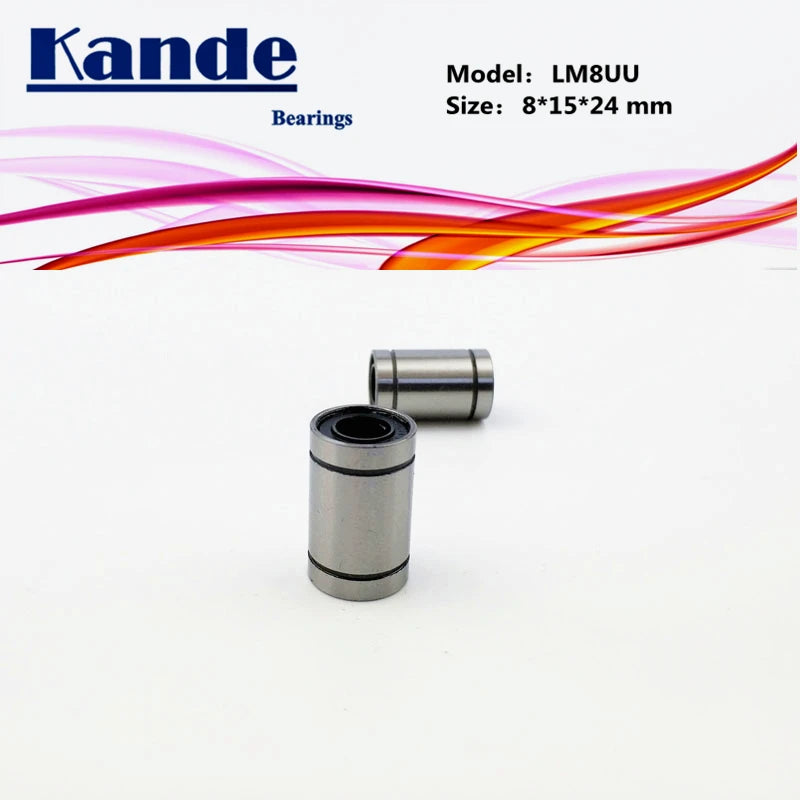 LM8UU Linear Bearings 8x15x24mm 10pcs – Kande Bearings Linear Bearing Richie's