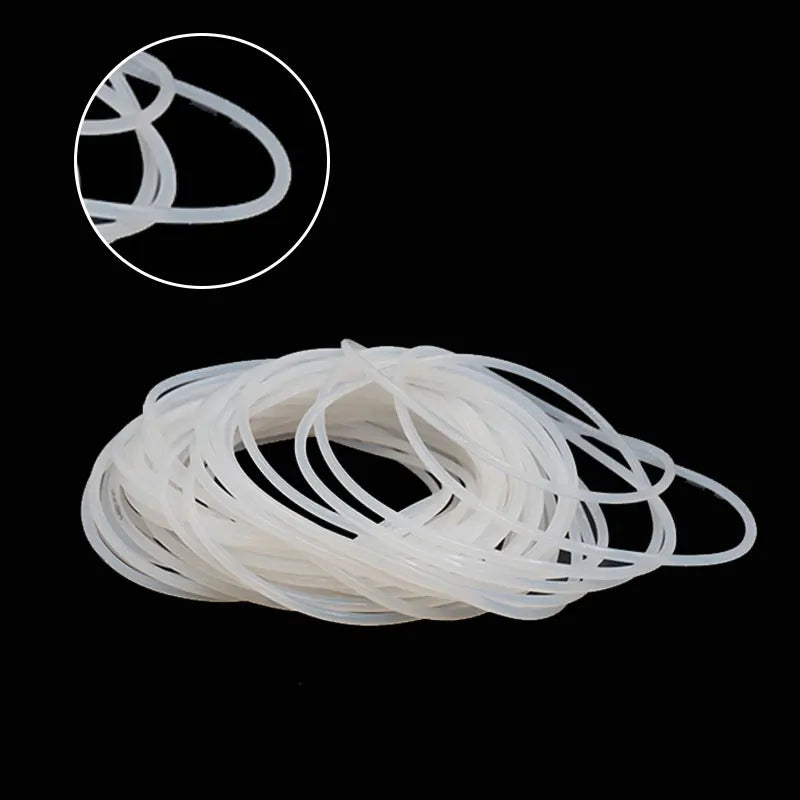 White VMQ Silicone O-Ring Gasket CS 3–5mm OD 10–170mm Pump Seal Silicone O-Ring Gasket Richie's