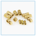 100pcs M3 Brass Knurl Insert Nuts – Copper Embedded Fasteners Brass Insert Nuts Richie's M3X5X5.3mm