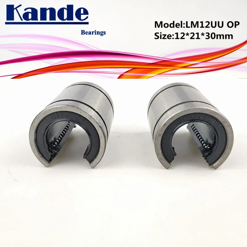 LM12OP Open Type CNC Linear Bearing 12×21×30mm – 2pcs Pack Linear Bearing Bushing Richie's