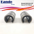 LM12OP Open Type CNC Linear Bearing 12×21×30mm – 2pcs Pack Linear Bearing Bushing Richie's
