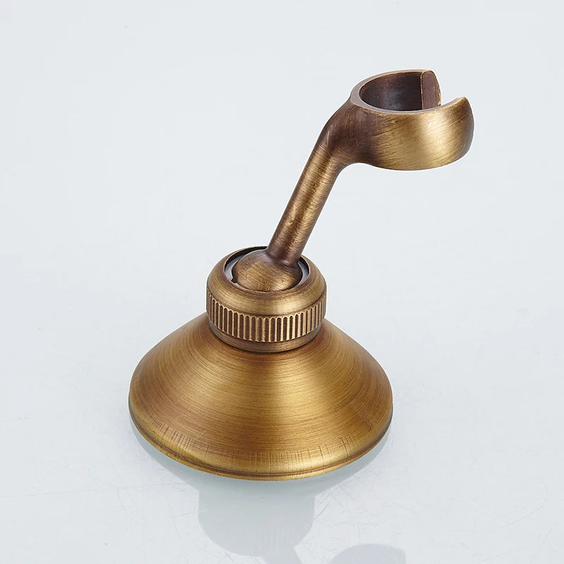 Copper Rain Hand Shower Head Set with Hose & Wall Holder Shower Head Set Richie's brass bracket